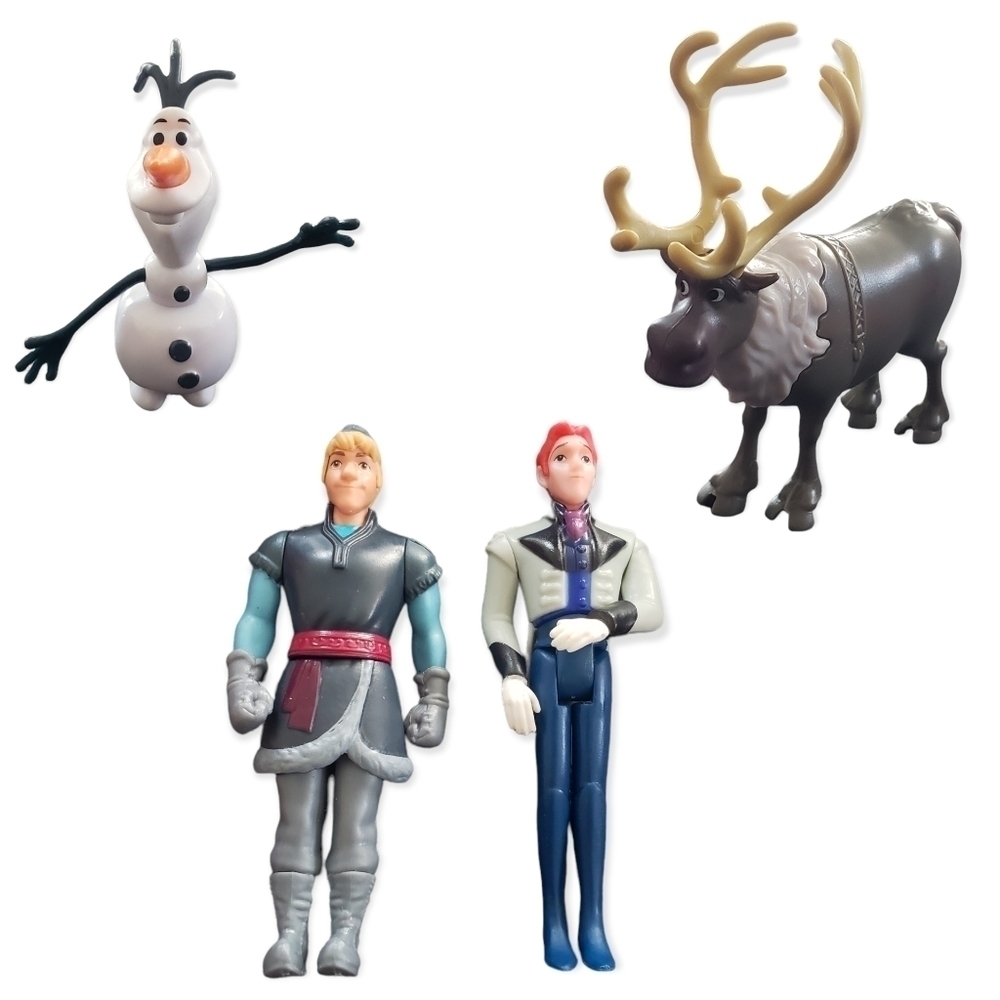 Disney Frozen movie plastic action figures 4 count